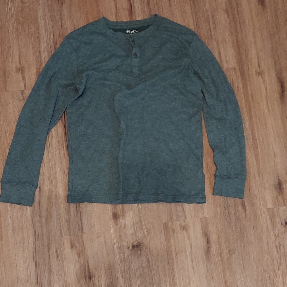 Place Boys Teal Long Sleeve Tee